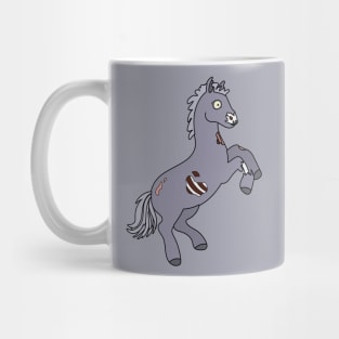 Zombie Horse Cartoon // Funny Halloween Zombie Mug